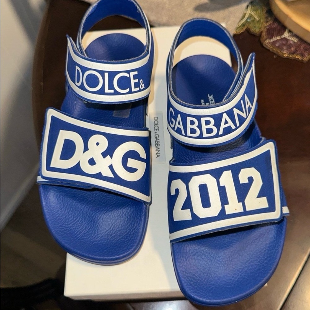 Dolce & Gabbana Kids Blue Sandals